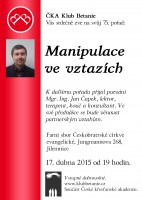 Jan Čapek: Manipulace ve vztazích
