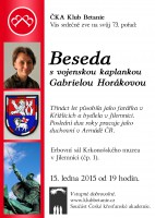 Beseda s vojenskou kaplankou Gabrielou Horákovou